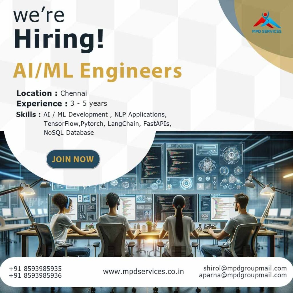 AI/ML Engineer Job Opening in Chennai - Apply Now!