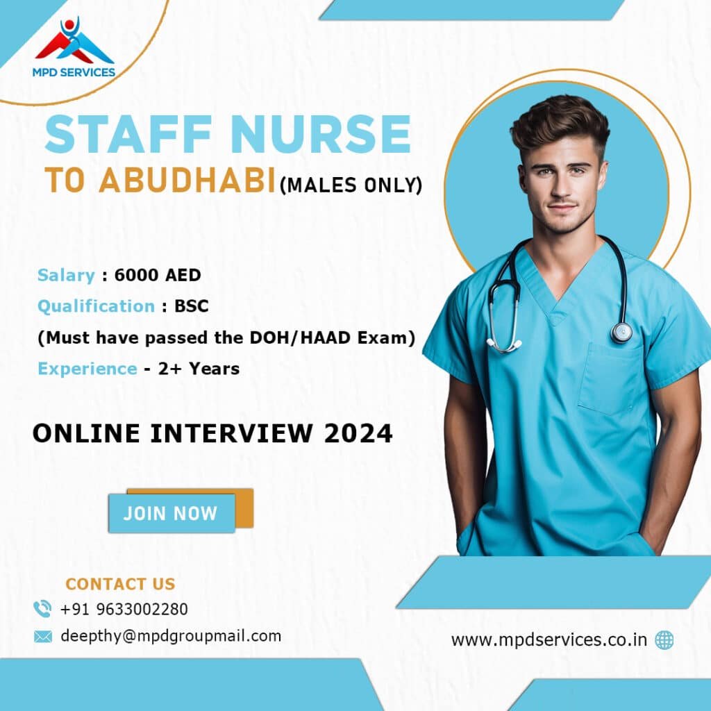 Male Nurse Vacancy