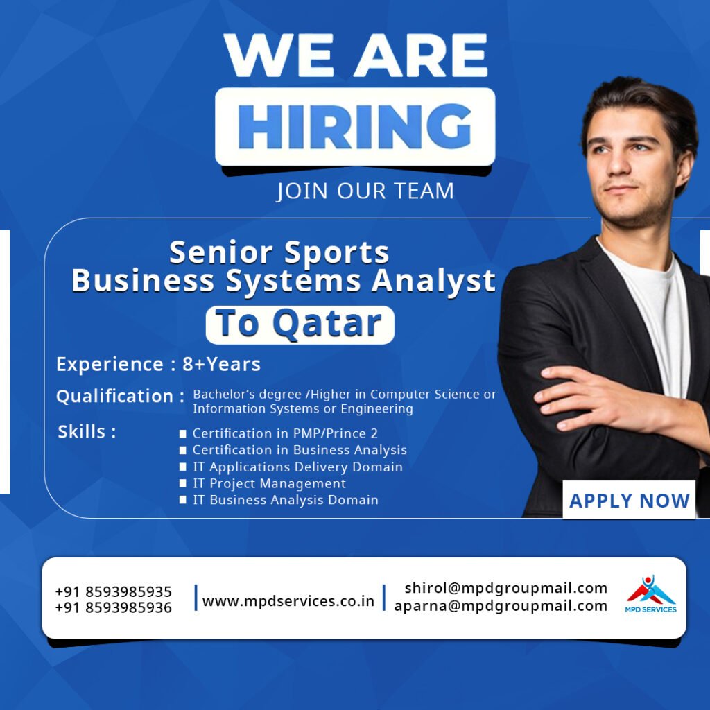 Senior Sports Business Analyst Jobs in Qatar (8+ Yrs Exp) | Join Major Events Team!