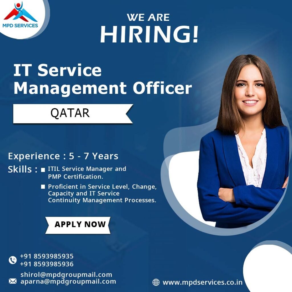 IT Service Management Officer Jobs in Qatar - Problem-Solve