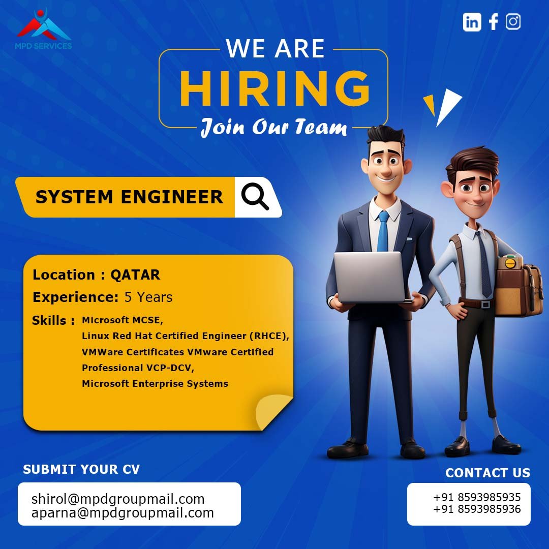 System Engineer Jobs in Qatar