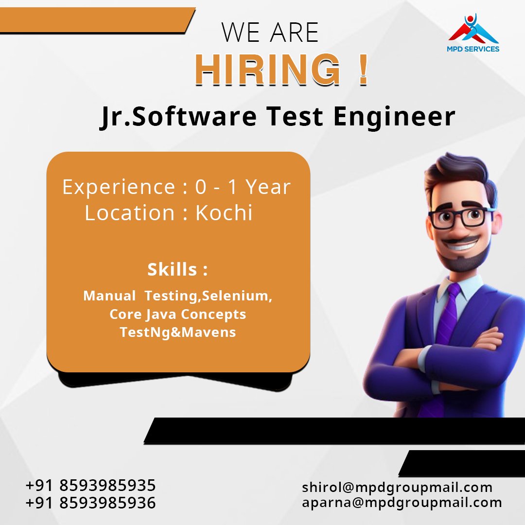 Junior Software Test Engineer Job in Kochi