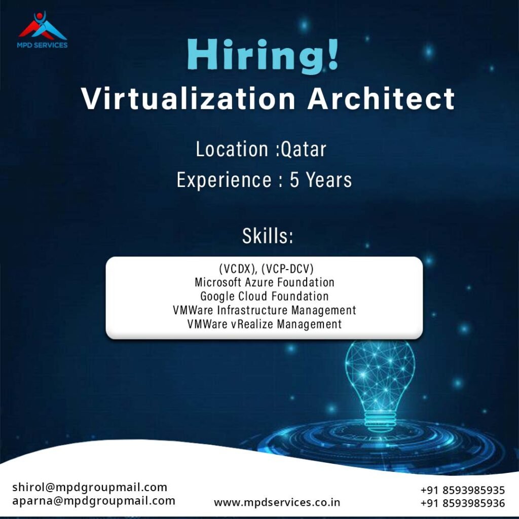 Virtualization Architect Jobs in Qatar - IT Solutions