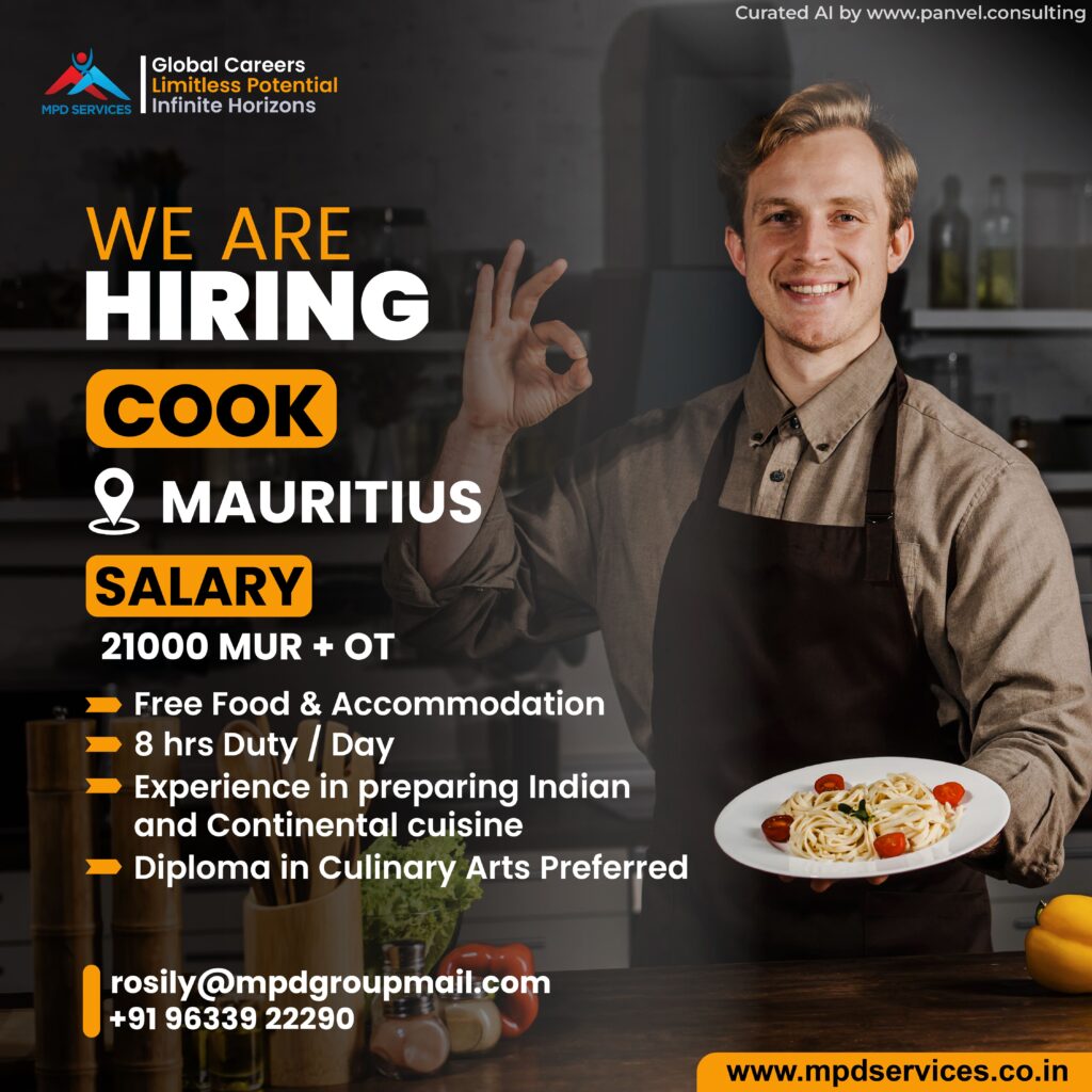 Cook for Mauritius